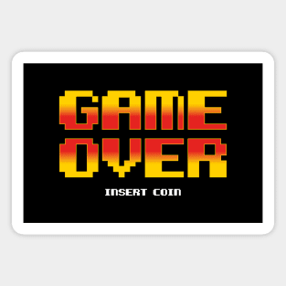 Game Over Retro design. Magnet